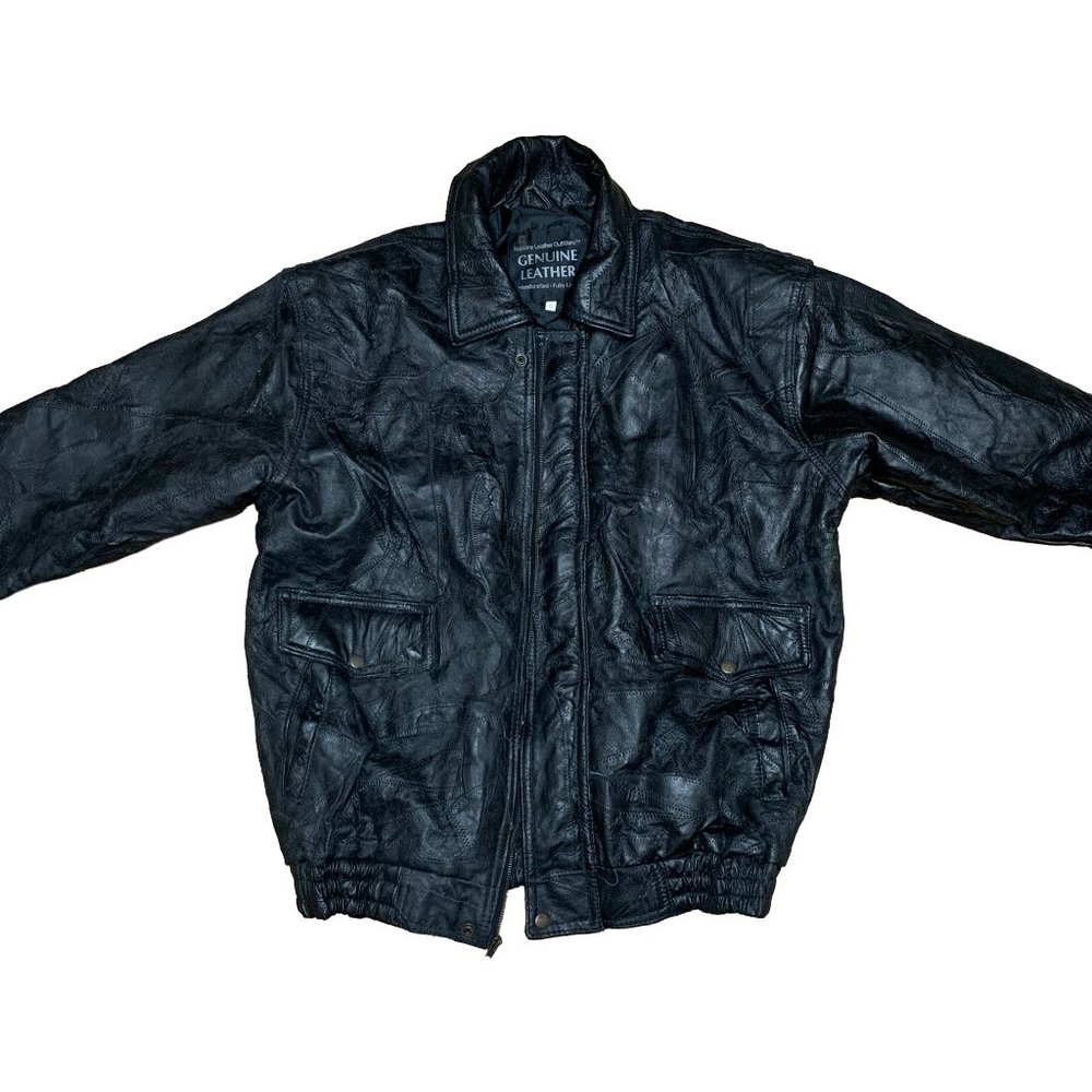 Vintage Napoline Leather Outfitters Genuine Leather Jacket